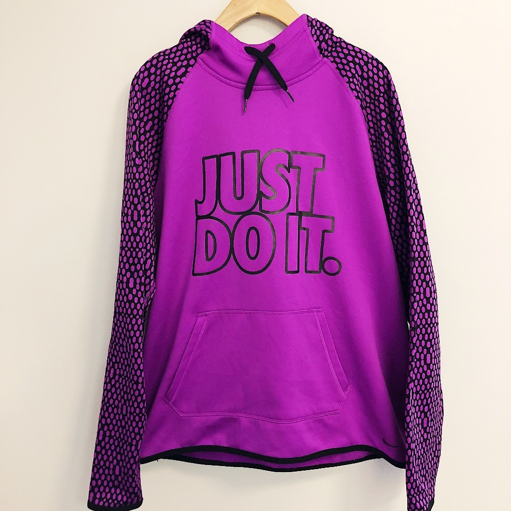 NIKE Women's Therma-Fit JUST DO IT Pullover Hoodie
